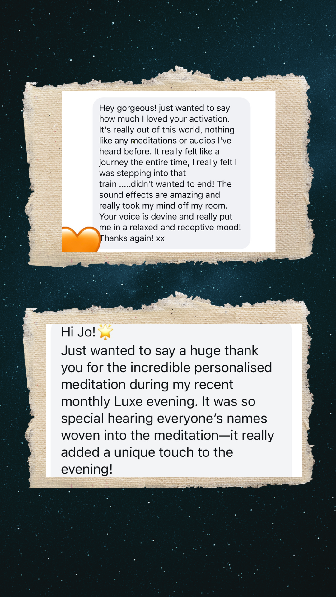Testimonial screenshot 1